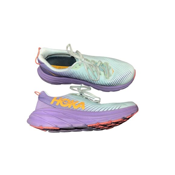 ✨Hoka Women's RINCON 3 Blue Glass Chalk Violet Running Walking Sz 7.5 Shoes✨ - Picture 9 of 14